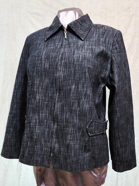 Vintage Bantry Bay Blue & Black Heather Jacket